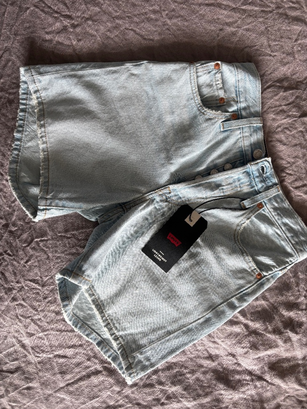 Levi’s 501 Original High Rise Denim Shorts – Size 25 – NWT Light Wash